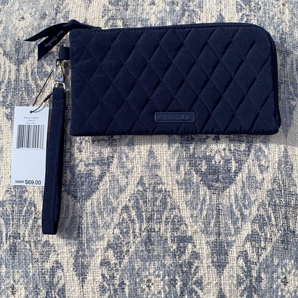 NWT Vera Bradley RFID Tech wristlet. 2 Gray and 1 navy.